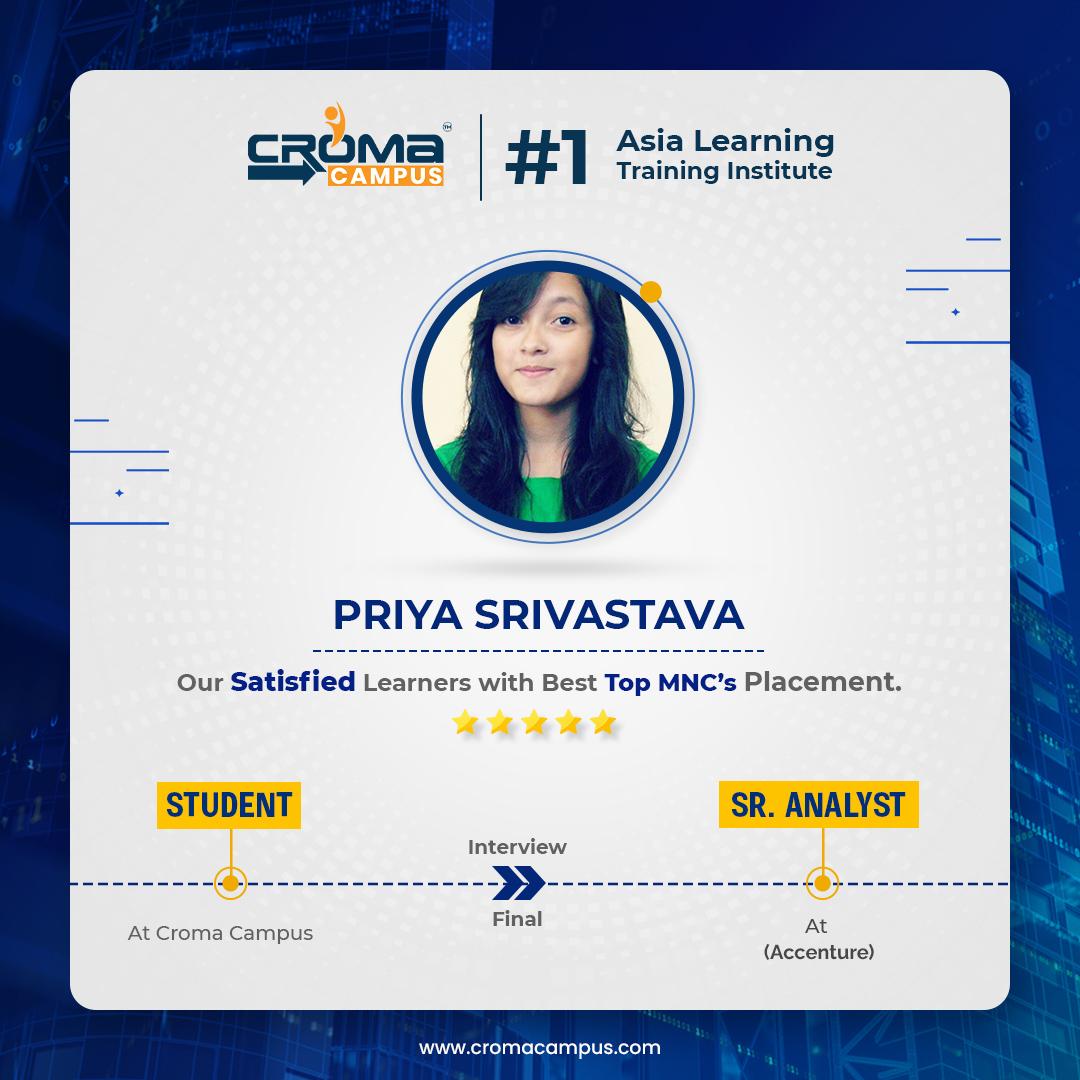 Croma Campus Placement | Priya 