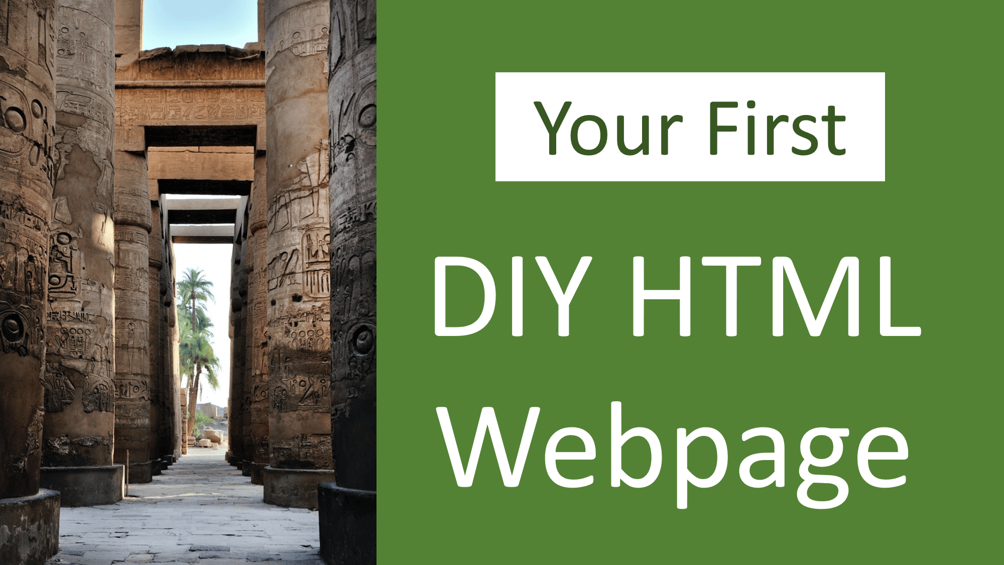 Create A Website In HTML