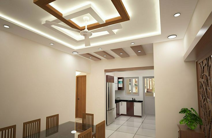 8. Wooden POP Ceiling