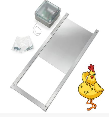 Battery-operated chicken coop door 