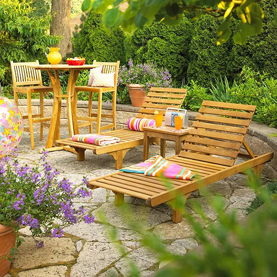 14. Cedar Patio Furniture