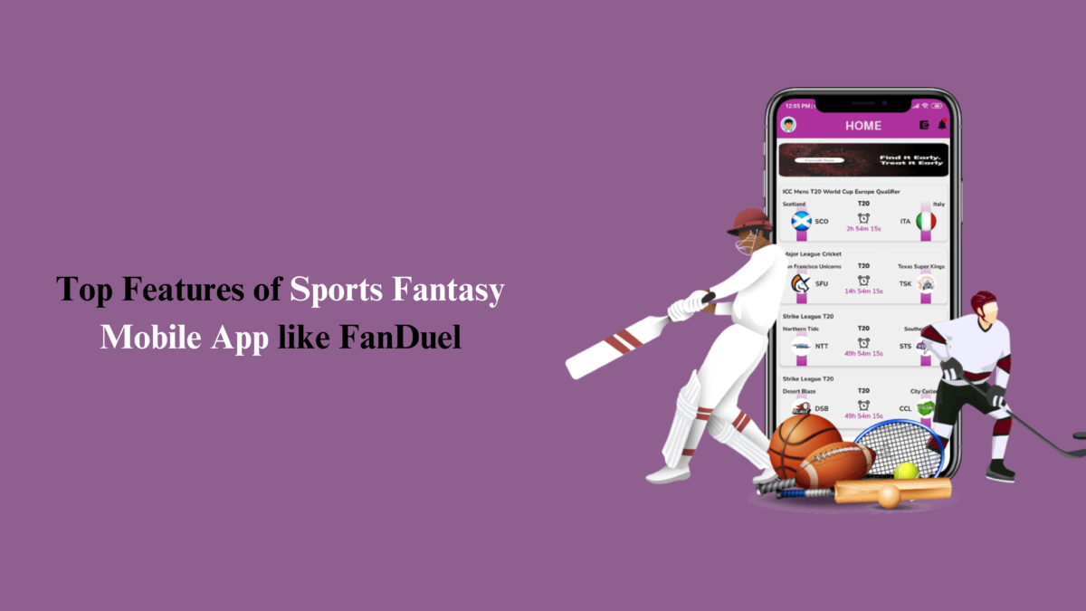 Top Features of Sports Fantasy Mobile App like FanDuel