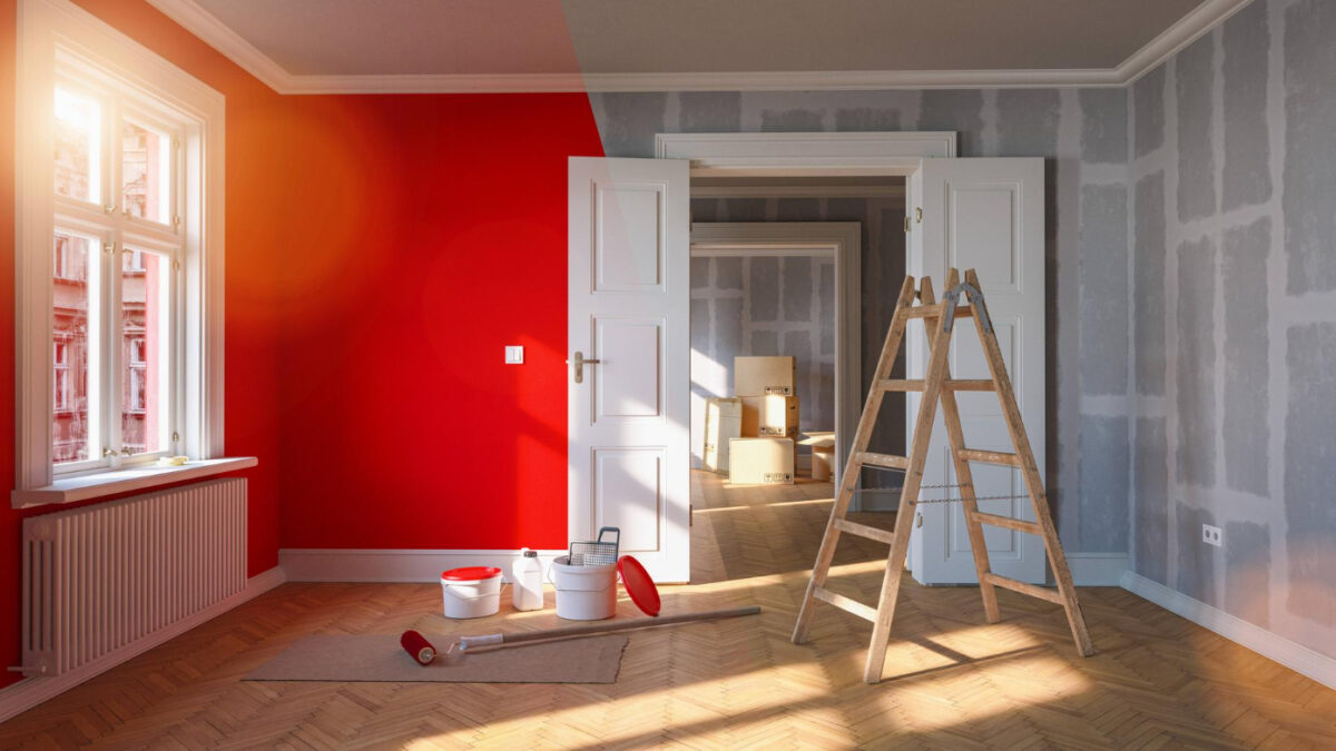 How professional painters do interior and exterior painting