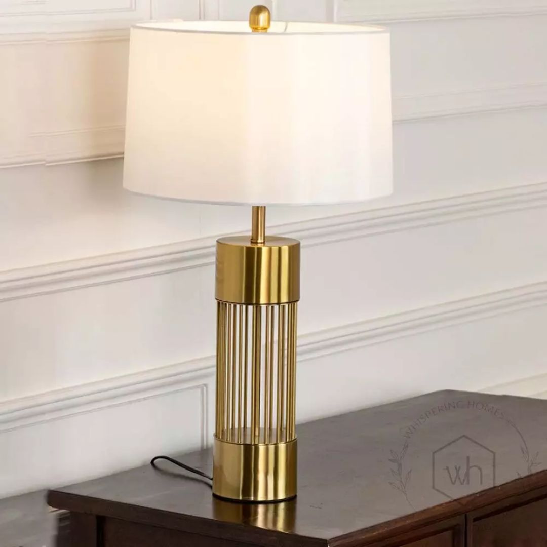 Nettle Gold Metal Table Lamp
