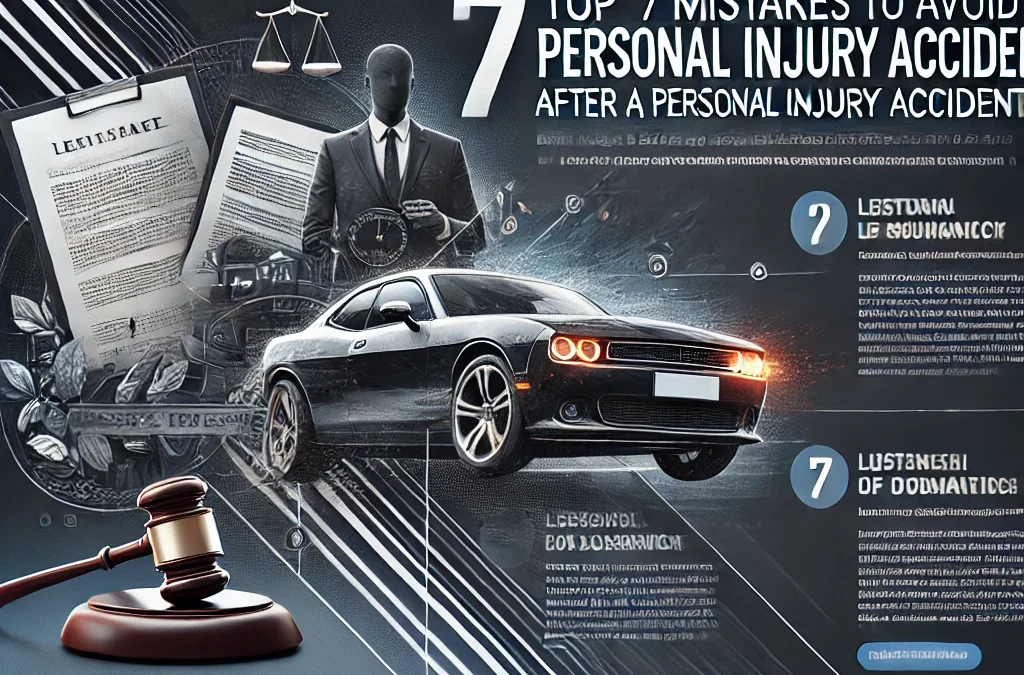 Top 7 Mistakes to Avoid After a Personal Injury Accident